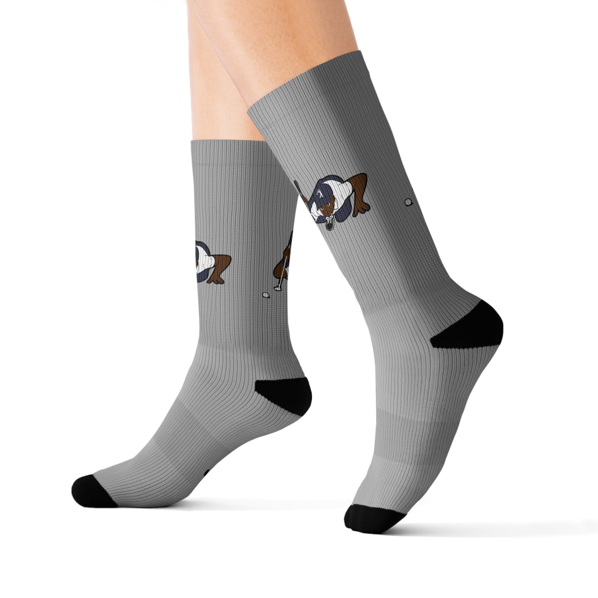 Putt For Dough Socks - Grey