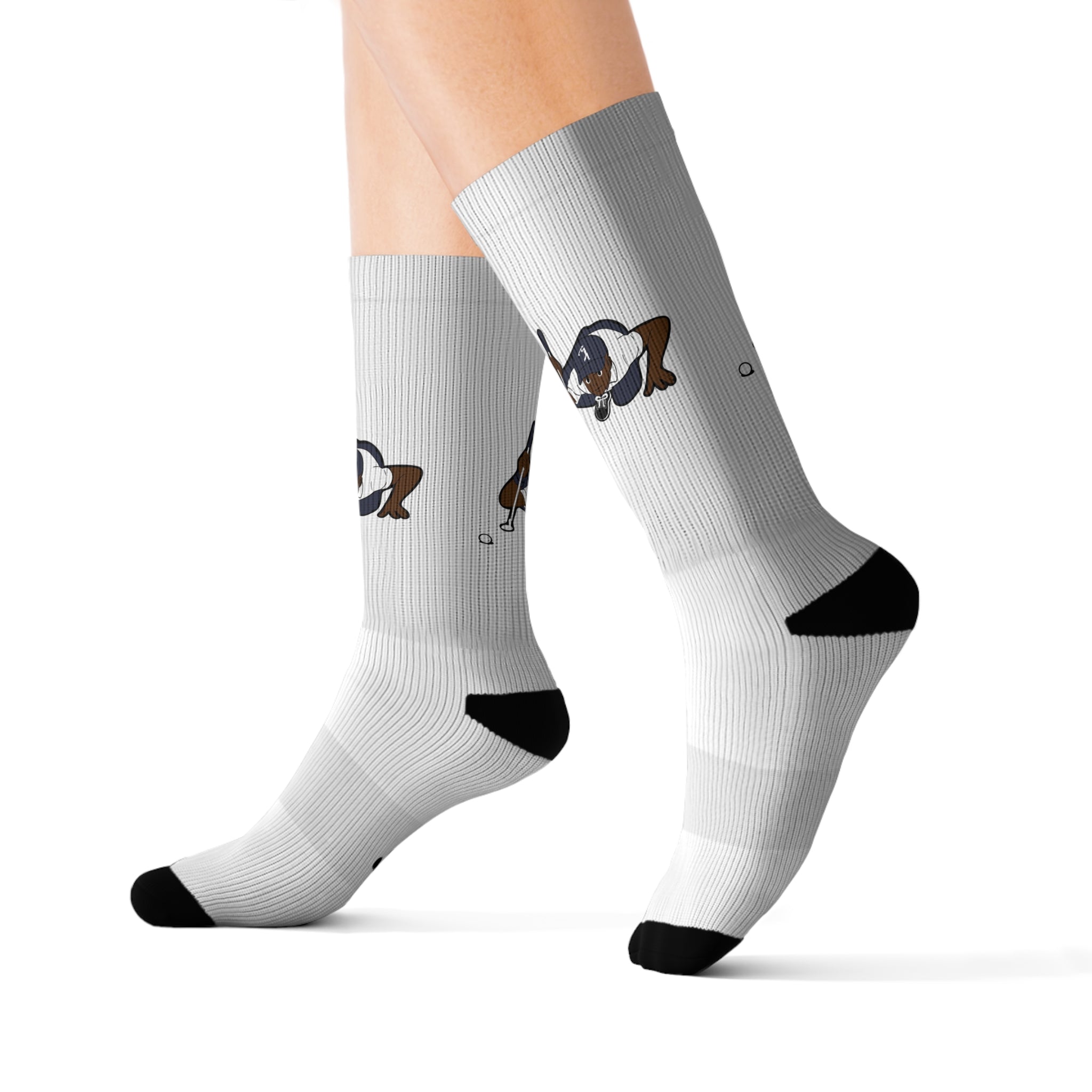 Putt For Dough Socks - White
