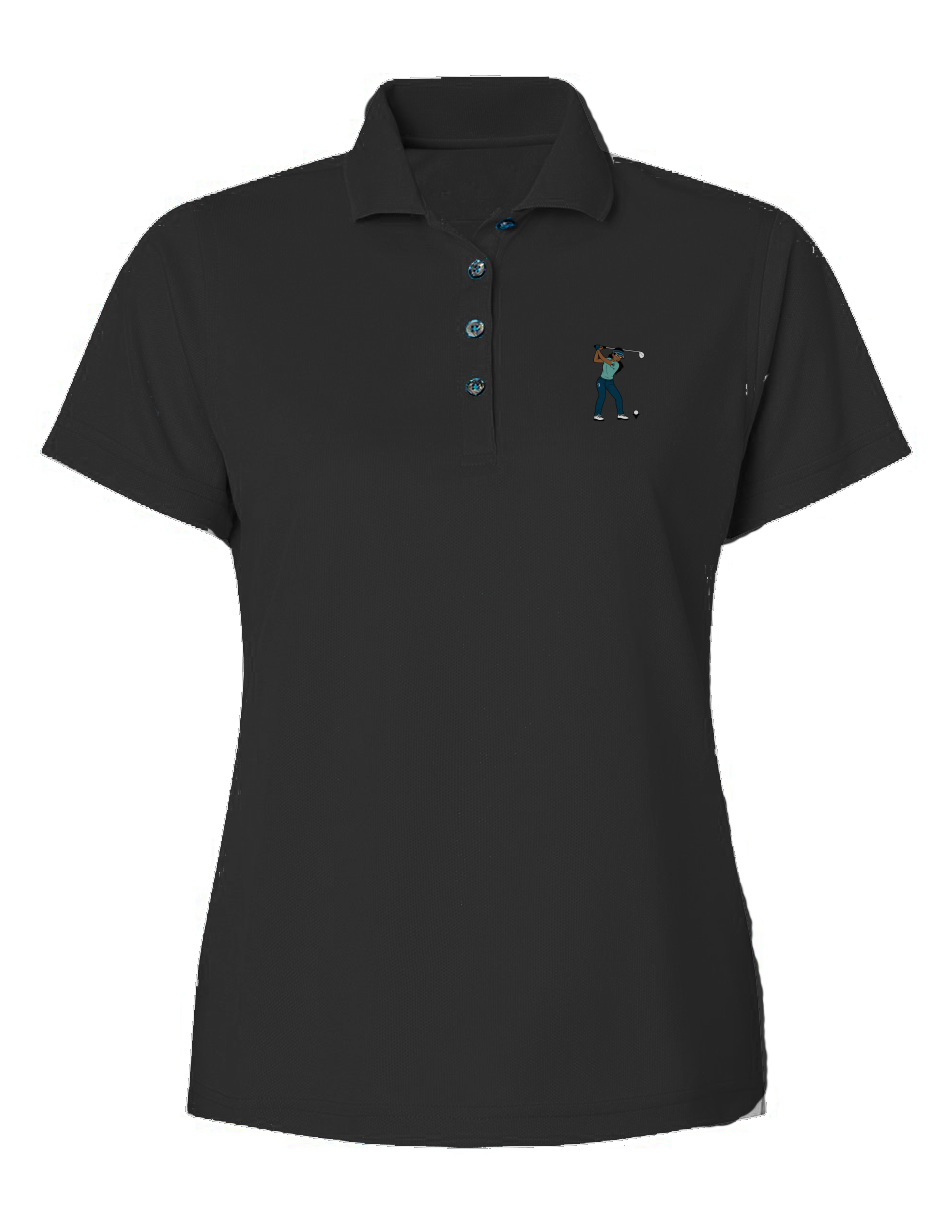 "You Golf Girl" Mini Mesh Polo