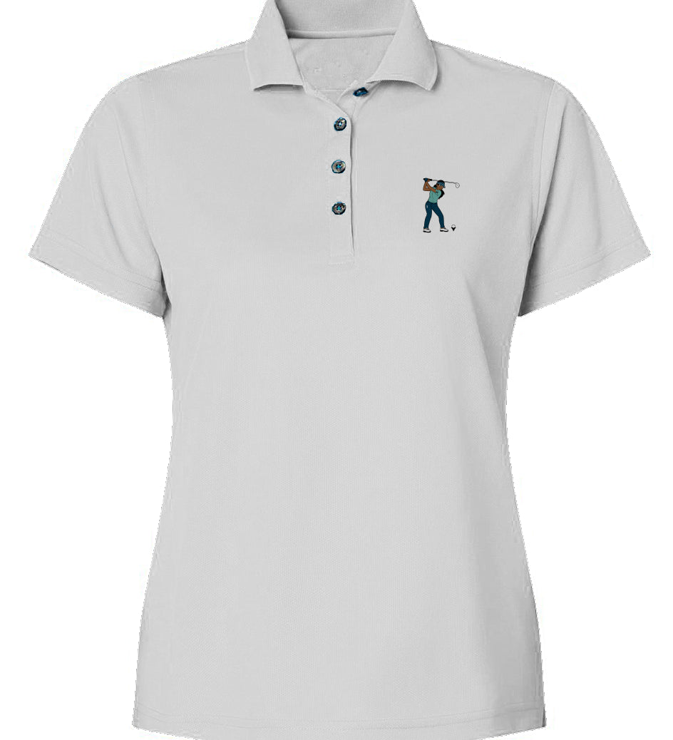 "You Golf Girl" Mini Mesh Polo