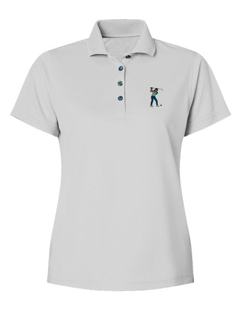 "You Golf Girl" Mini Mesh Polo