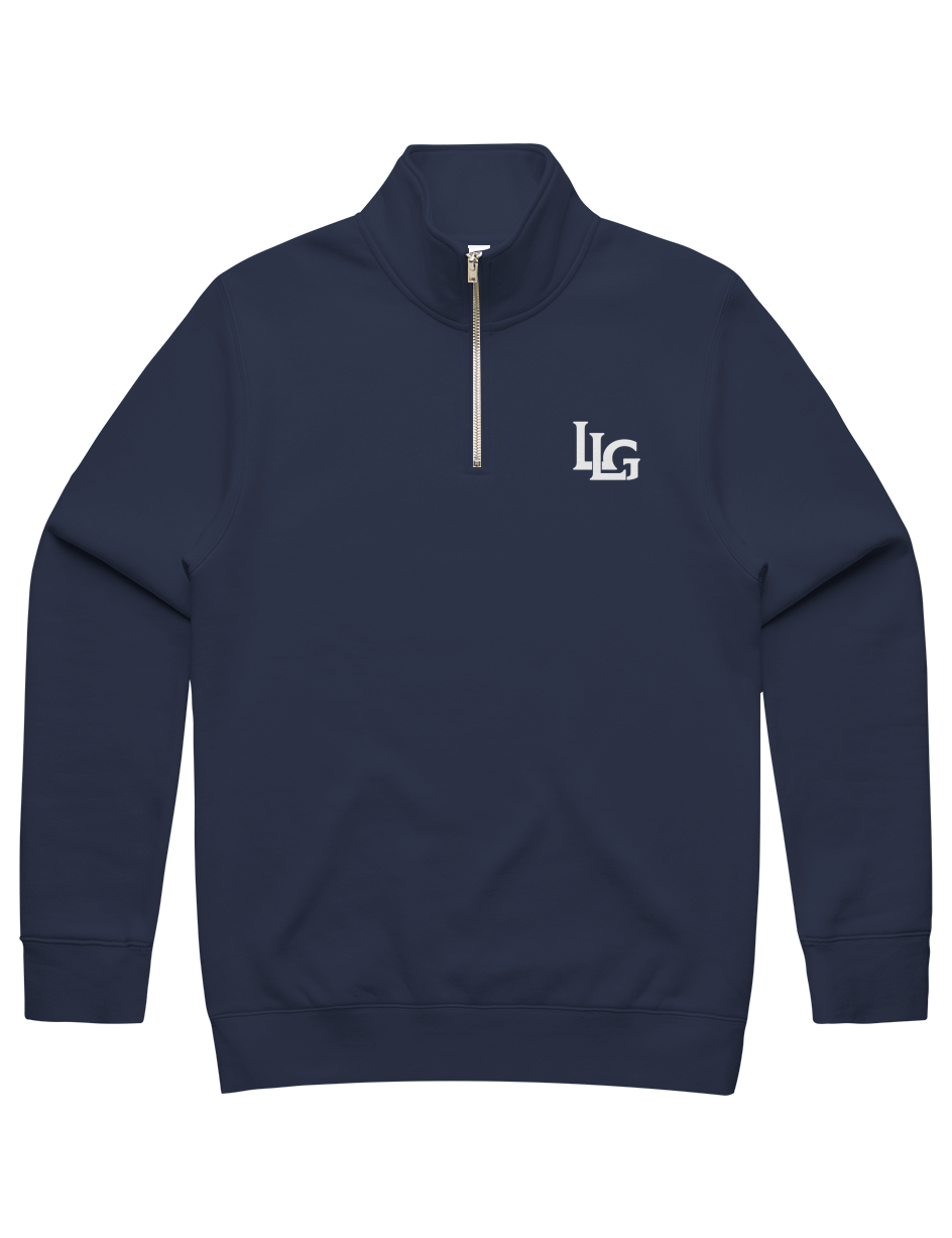 MENS STENCIL HALF ZIP