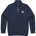 MENS STENCIL HALF ZIP
