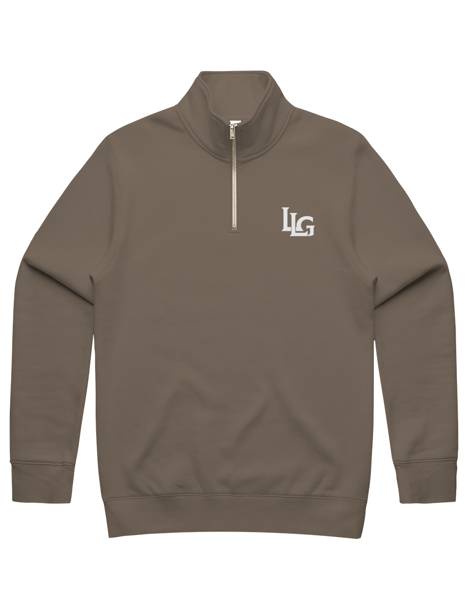 MENS STENCIL HALF ZIP