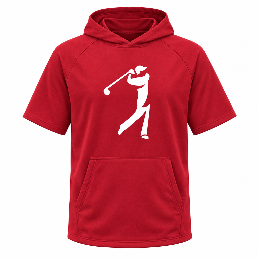 The Golfer Men's Performance Short Sleeve Hoodie