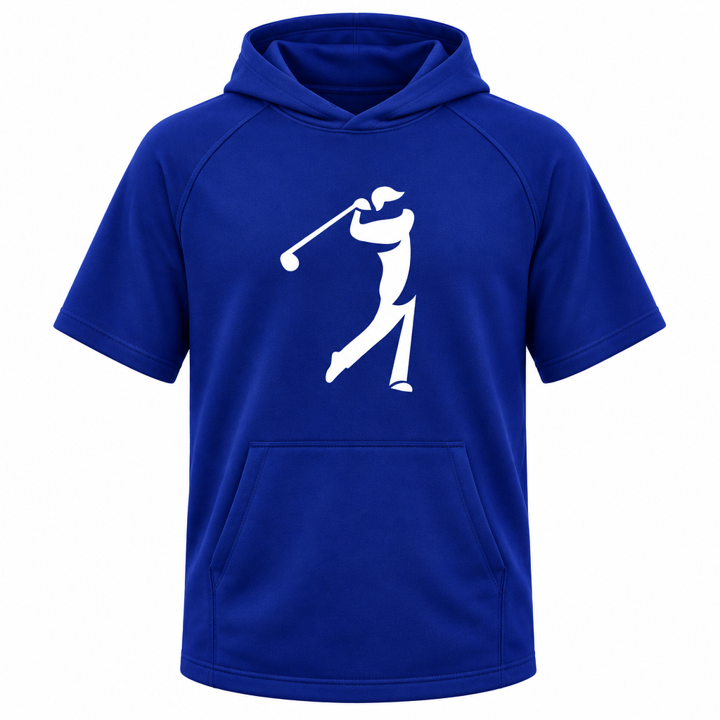 The Golfer Men's Performance Short Sleeve Hoodie