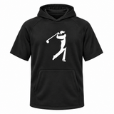 The Golfer Men's Performance Short Sleeve Hoodie