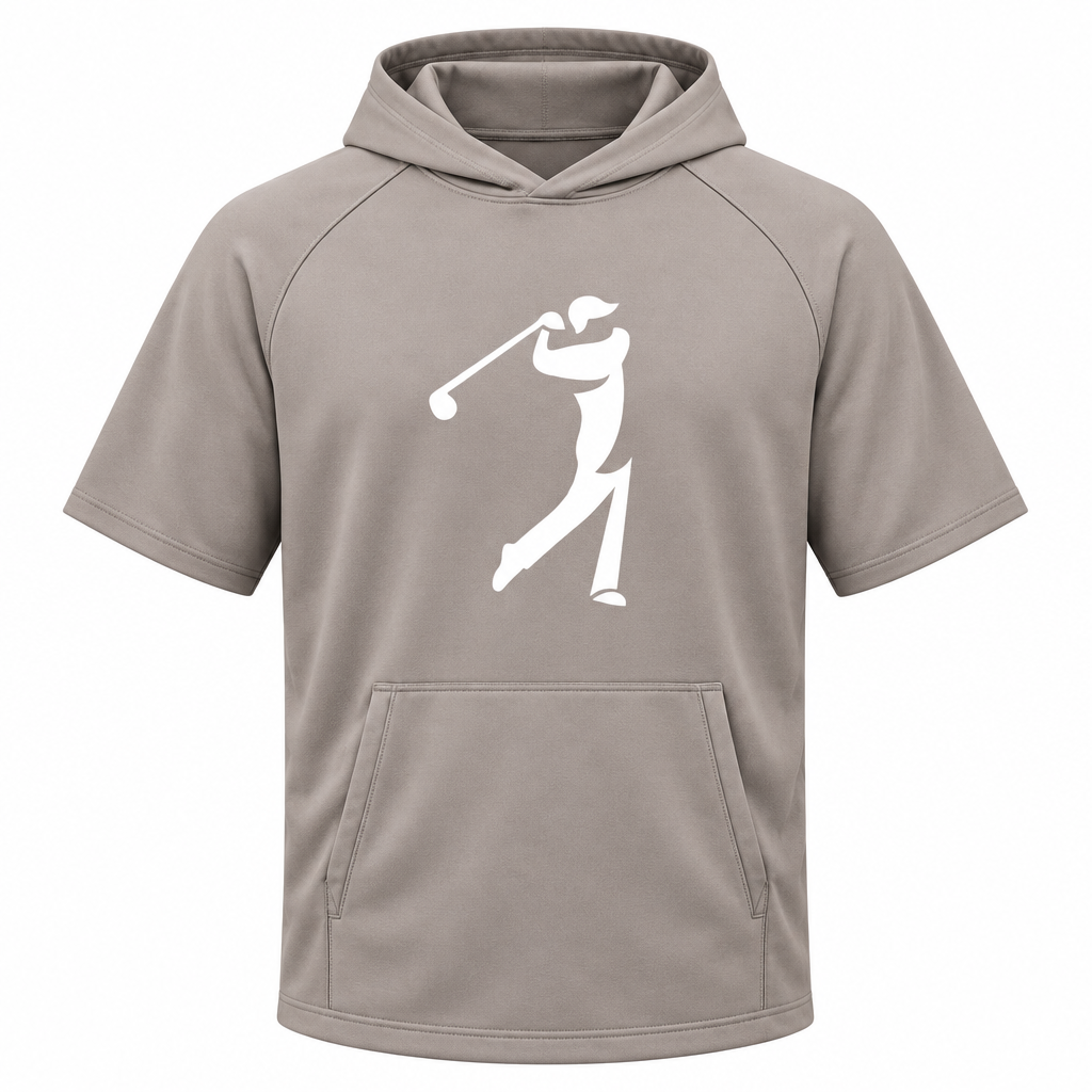 The Golfer Men's Performance Short Sleeve Hoodie