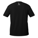 Short-Sleeve Unisex Golf T-Shirt - Black Logo