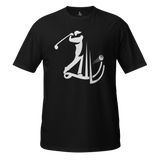 Short-Sleeve Unisex Golf T-Shirt - Black Logo